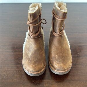 UGG Brown Shearling-Lined Boots